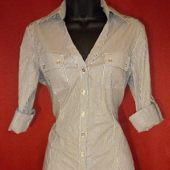 Express Tops - 3/$25. Express pinstriped shirt